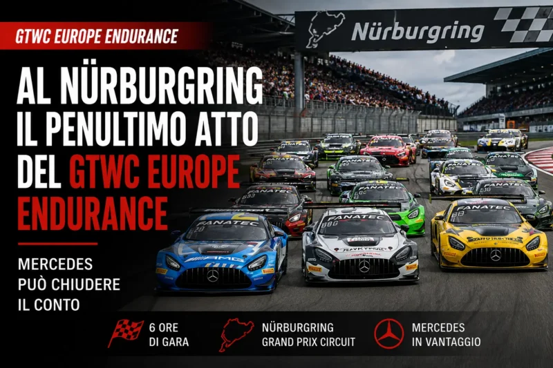 GTWC Europe Endurance al Nürburgring con Mercedes in lotta per chiudere il campionato
