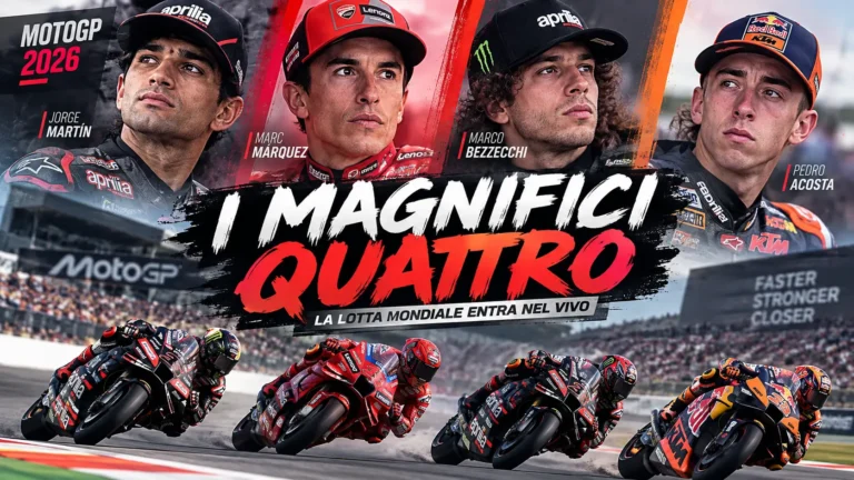 MotoGP 2026, “I Magnifici Quattro”: Martín, Márquez, Bezzecchi e Acosta in lotta per il titolo