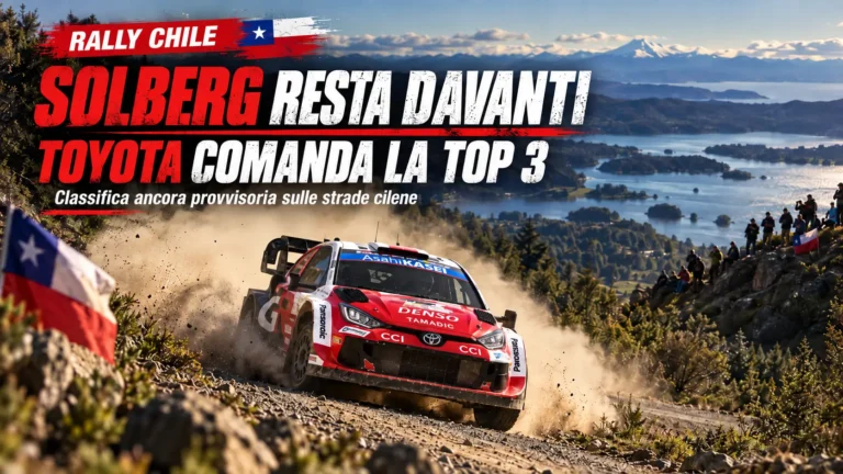 Rally Chile, Solberg mantiene la leadership: Toyota domina la top three provvisoria