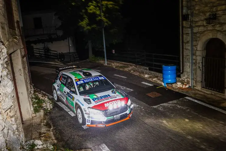 Rally del Lazio Cassino: Nucita guida per 1 secondo dopo una prima giornata bagnata