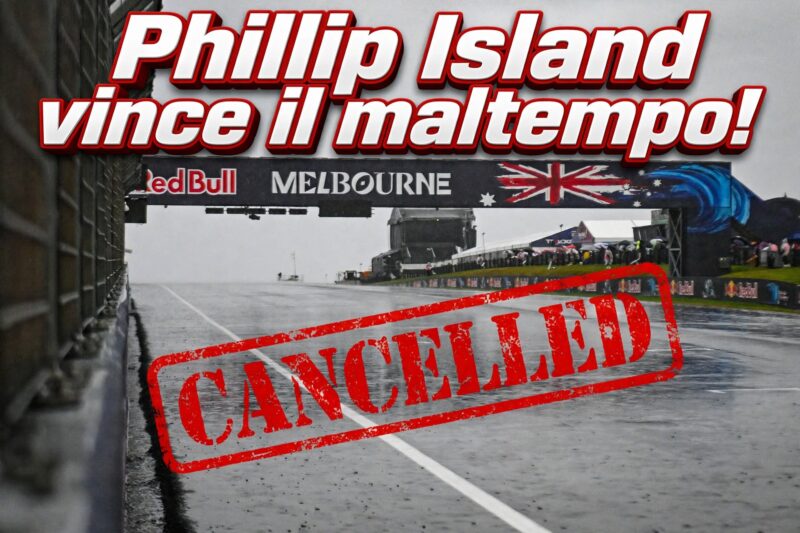 Phillip Island Gara MotoGP vince il maltempo!