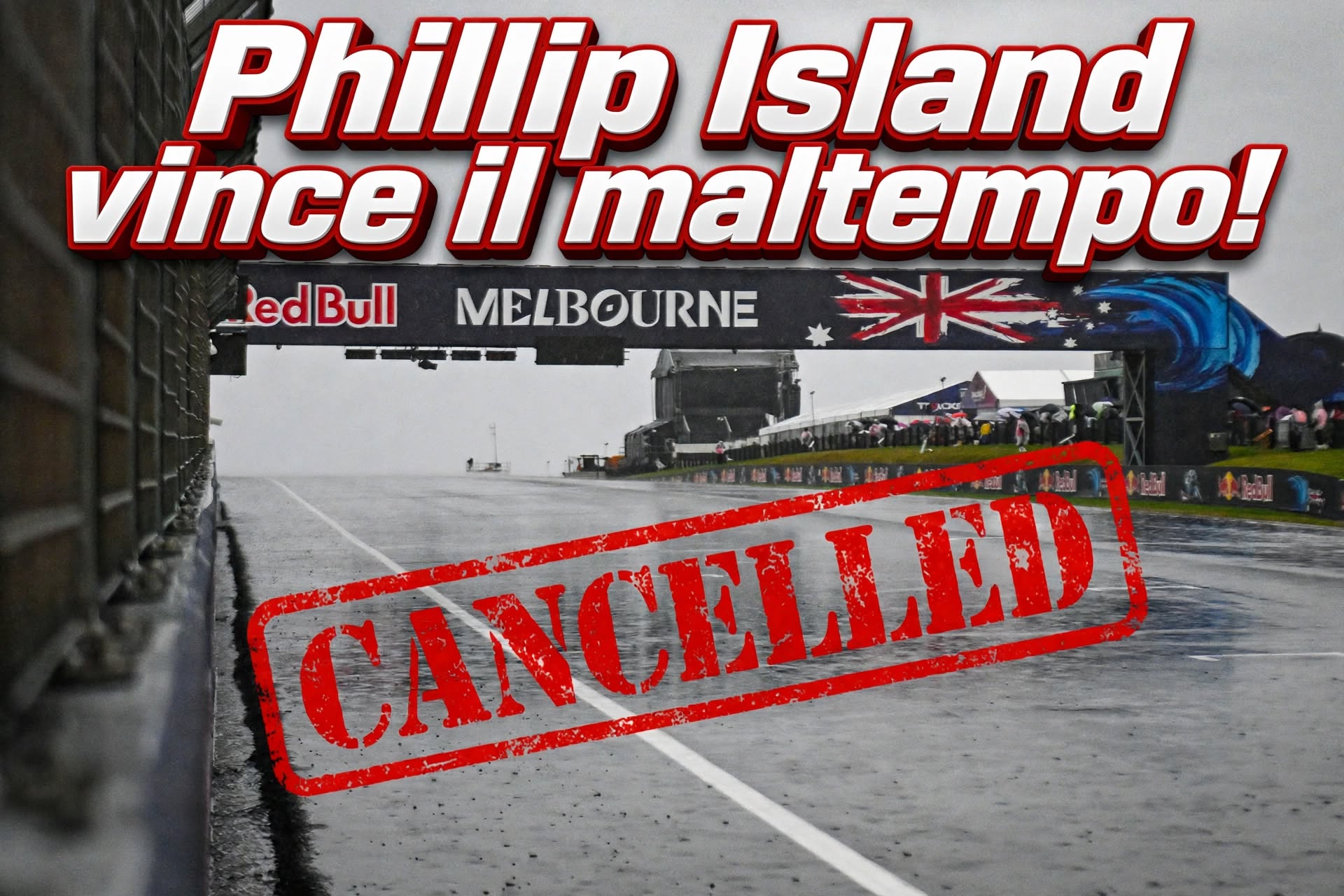 Phillip Island Gara MotoGP vince il maltempo!