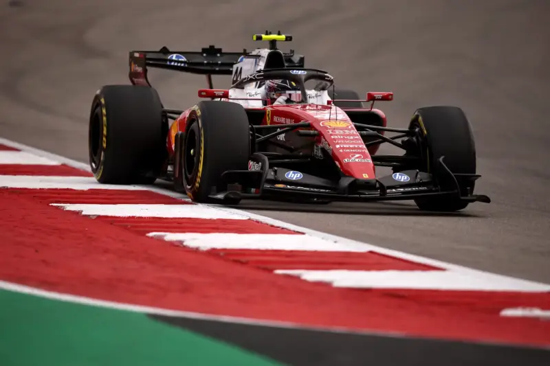 Charles Leclerc con Ferrari durante il GP Stati Uniti 2026