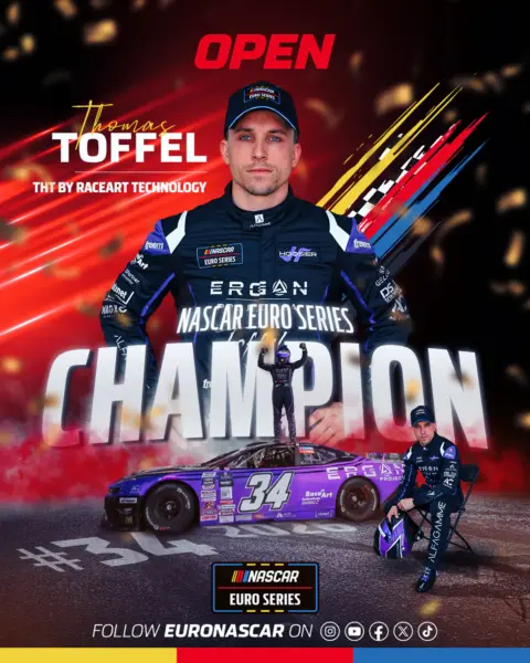 Vittorio Ghirelli celebra il titolo V8GP alla NASCAR Euro Series presso Circuit Zolder - foto 4